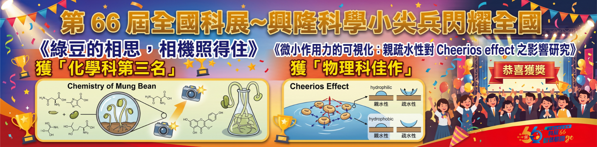 第66屆全國科展~興隆科學小尖兵閃耀全國